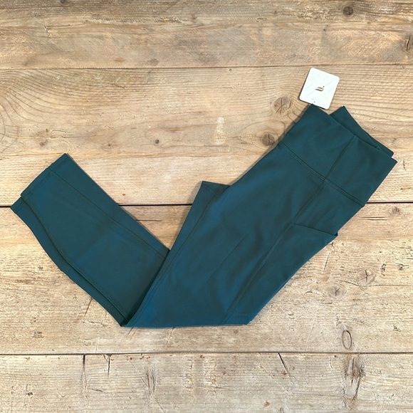 NWT- Fabletics PureLuxe High-Waisted Pocket 7/8 Leggings -EVERPINE - Picture 3 of 13